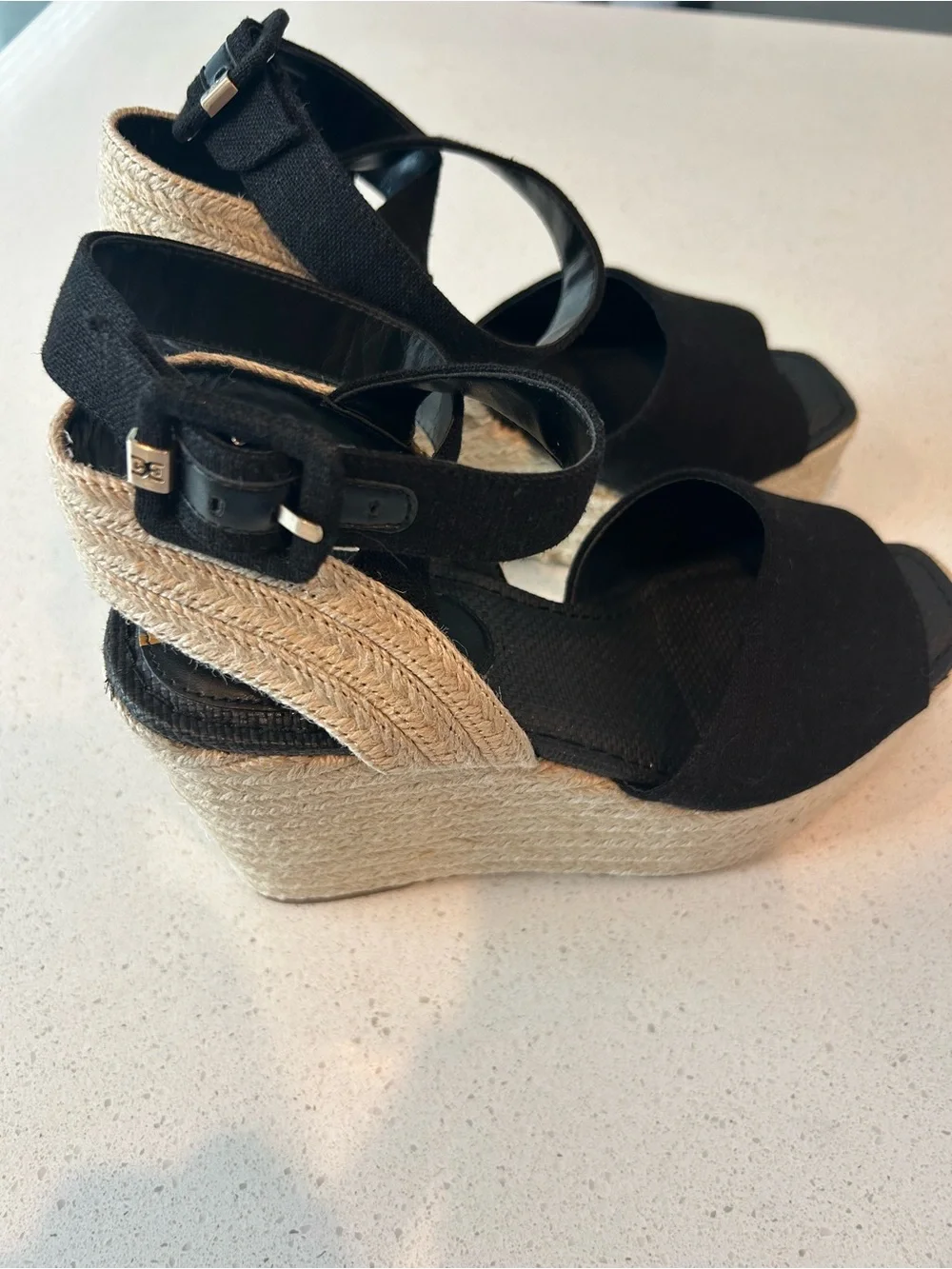 Sam Edelman Women's Vada Wedge Sandals Size 10 Wedding Dress Shoes